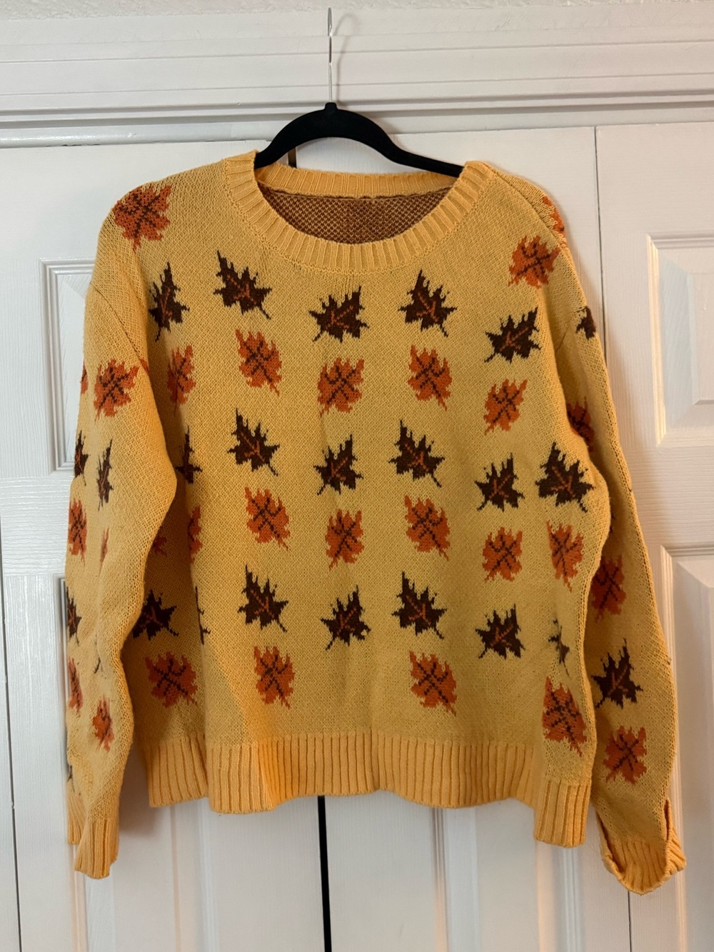 Autumn Leaf Sweater | Cozy Fall Crewneck